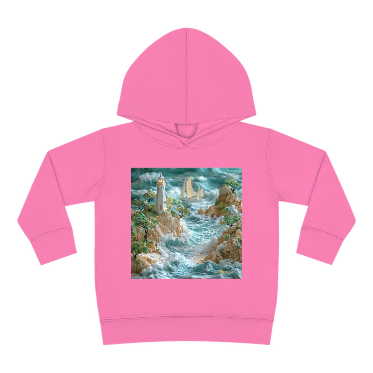 By The Seaside Series Print #9 Toddler Pullover Fleece Hoodie