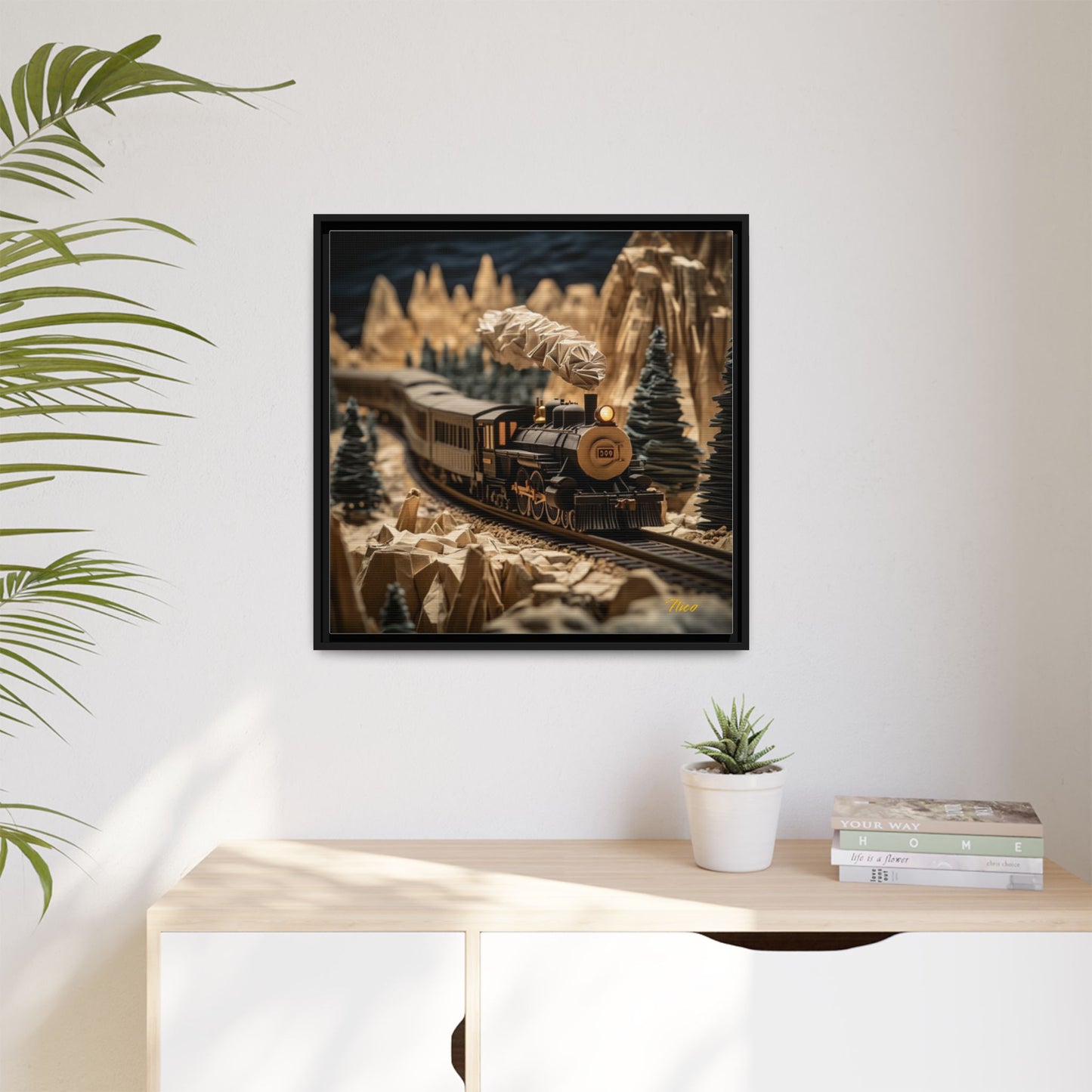 Orient Express Series Print #1 - Black Framed Canvas Print