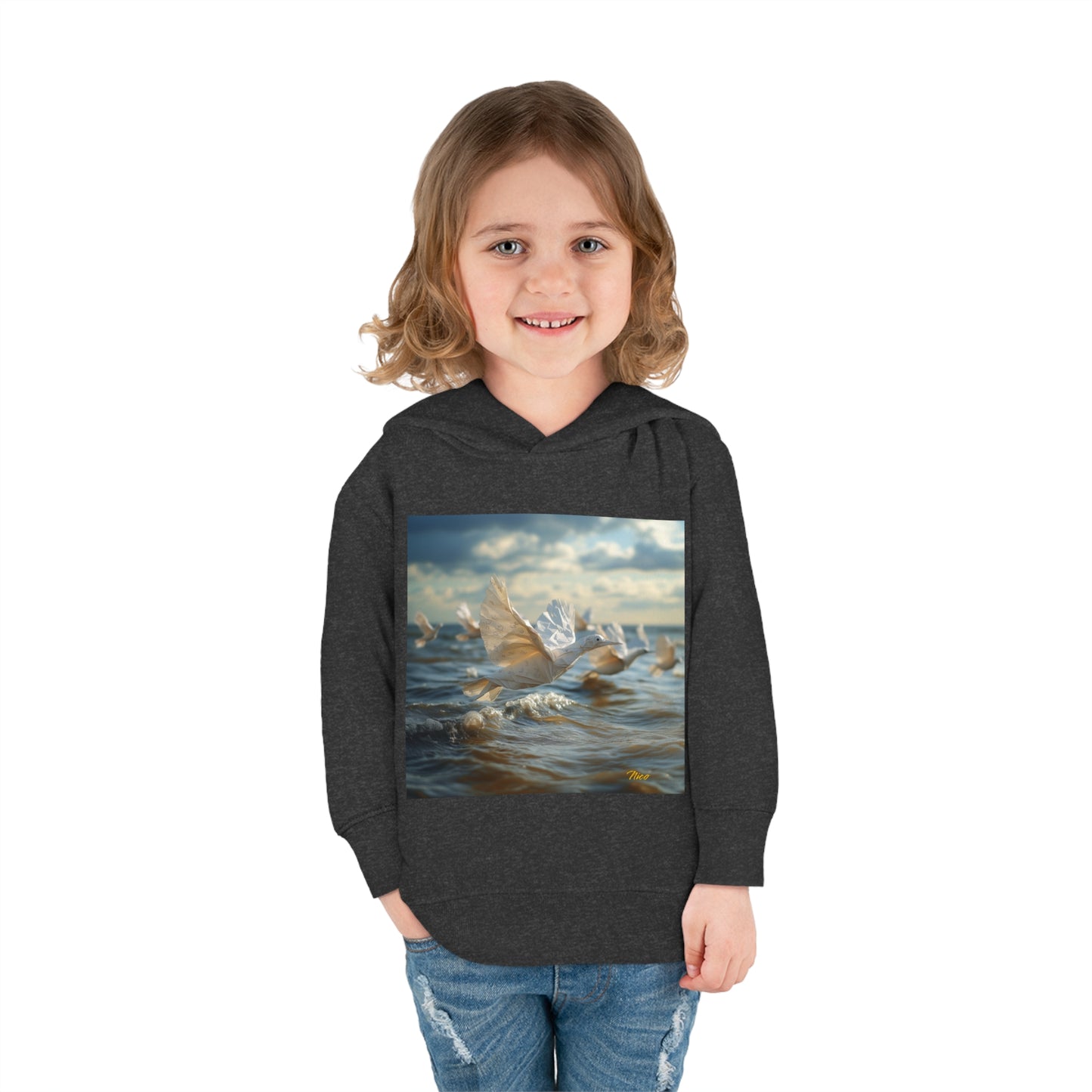 By The Seaside Series Print #8 Toddler Pullover Fleece Hoodie