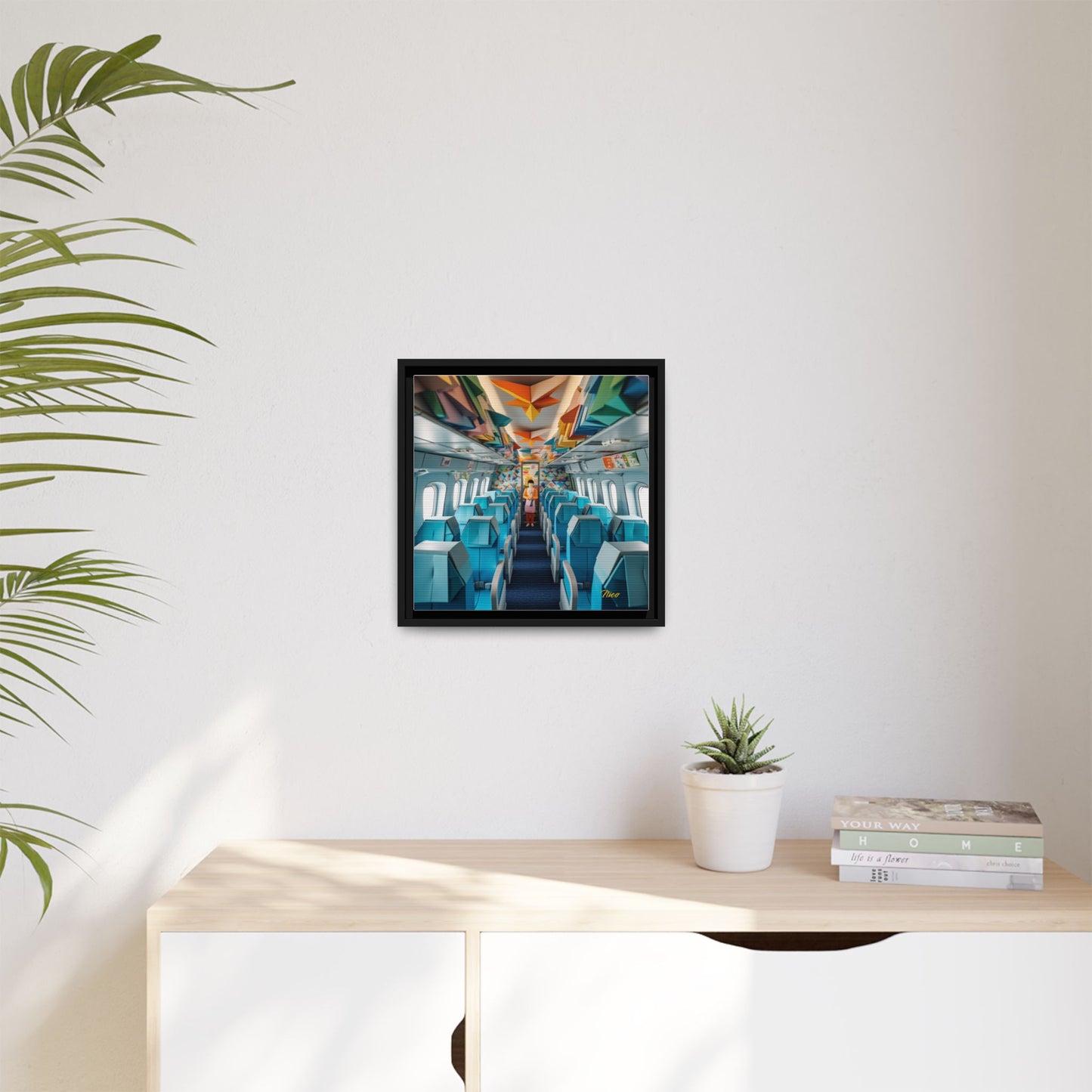 Frequent Flyer Miles Series Print #6 - Black Framed Canvas Print