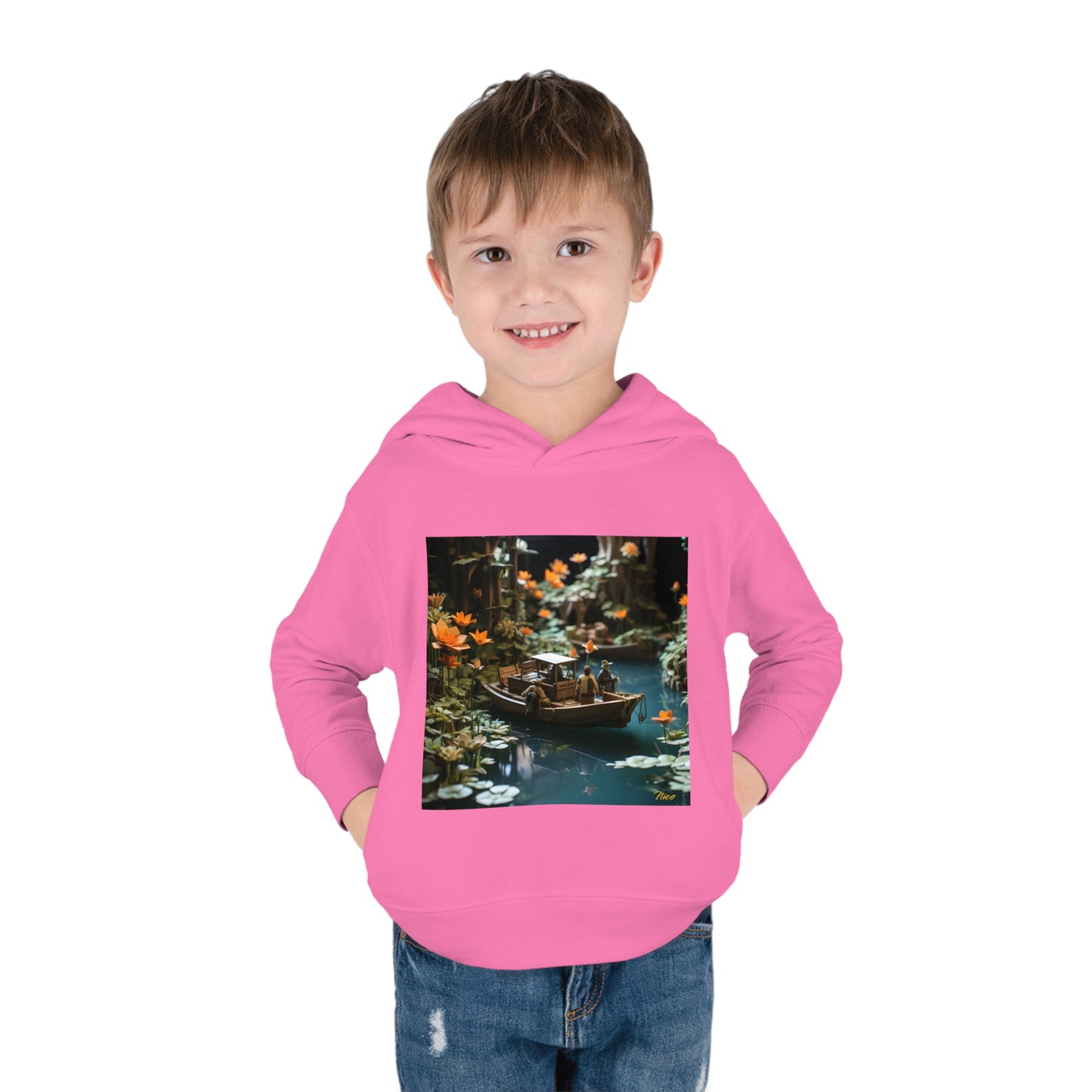 Born On A Bayou Series Print #4 Toddler Pullover Fleece Hoodie