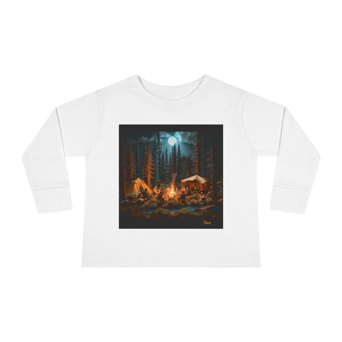 Under The Starry Skies Series Print #8 Toddler Long Sleeve Tee