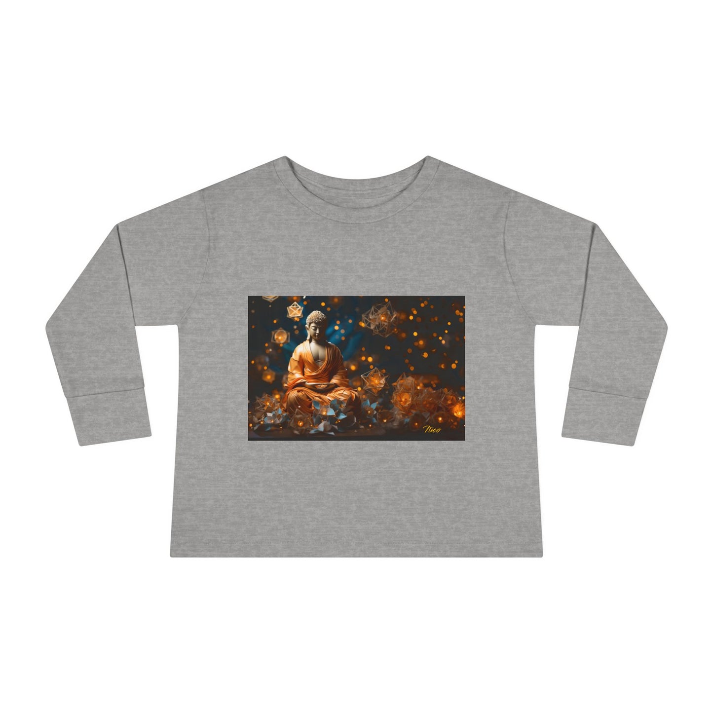 Ascending Buddha Series Print #8 Toddler Long Sleeve Tee