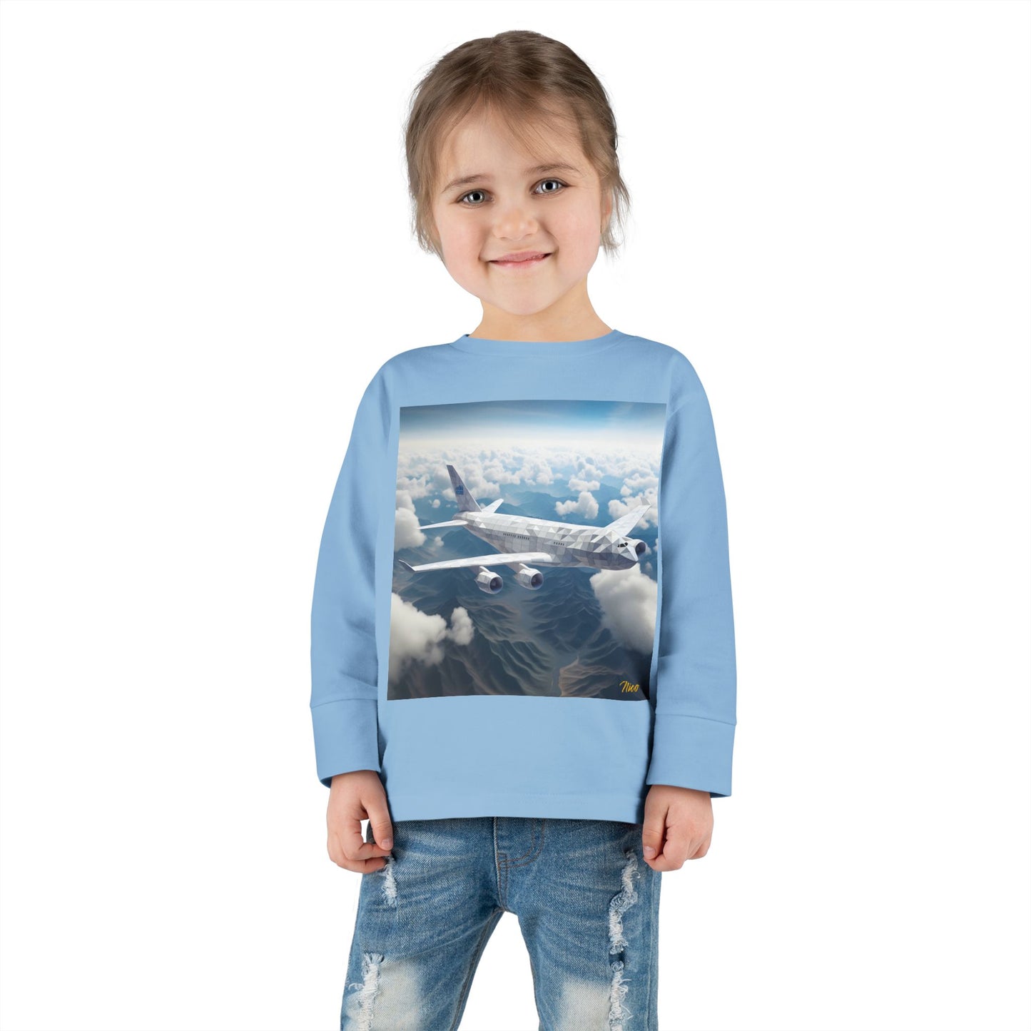 Big Ol' Jet Airliner Series Print #7 Toddler Long Sleeve Tee