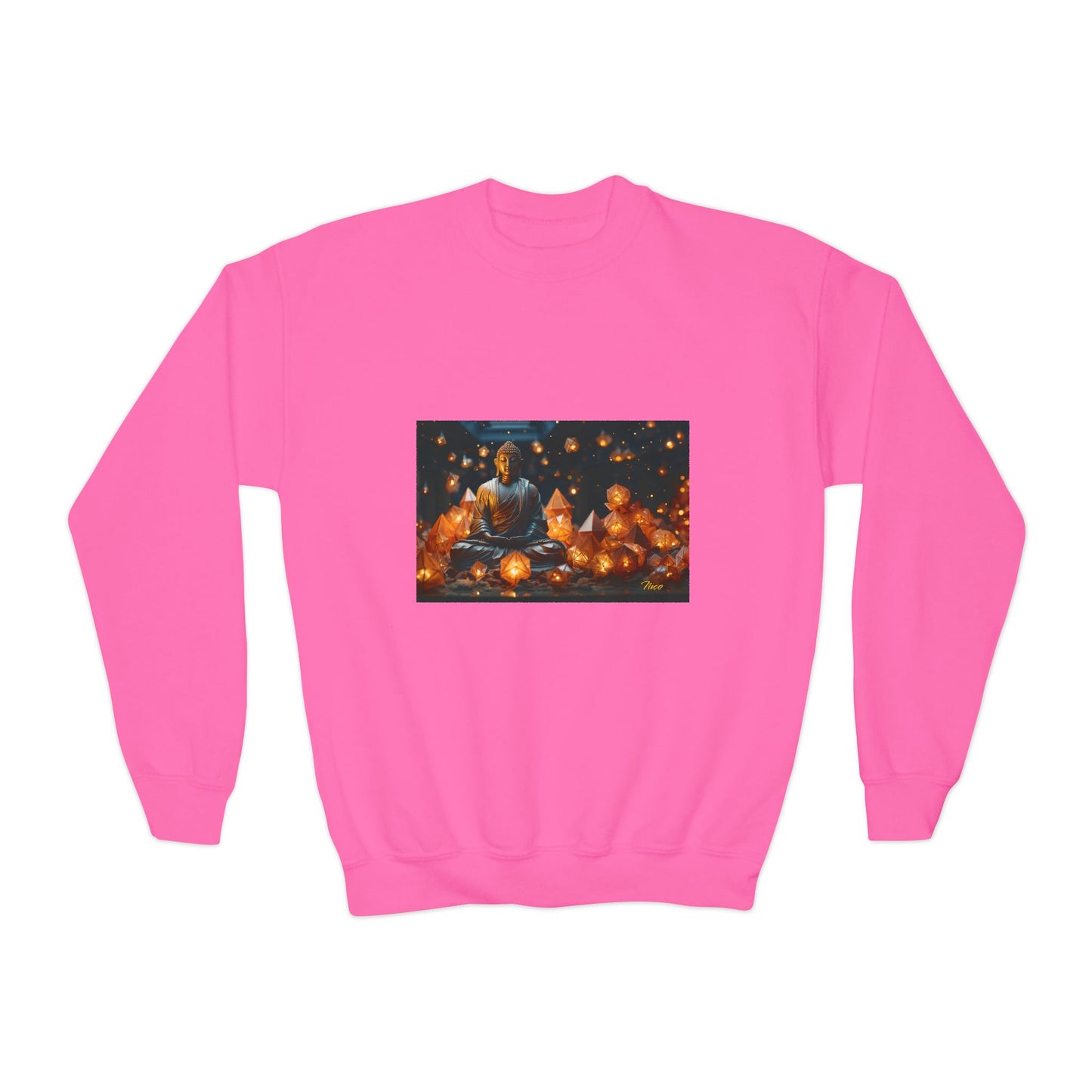 Ascending Buddah Series Print #10 Youth Crewneck Sweatshirt