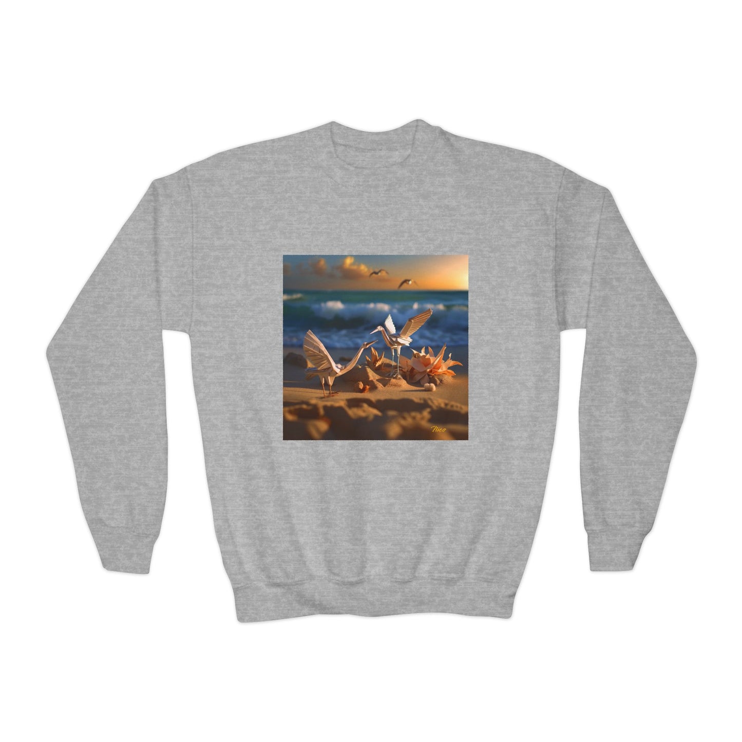 By The Seaside Series Print #3 Youth Crewneck Sweatshirt