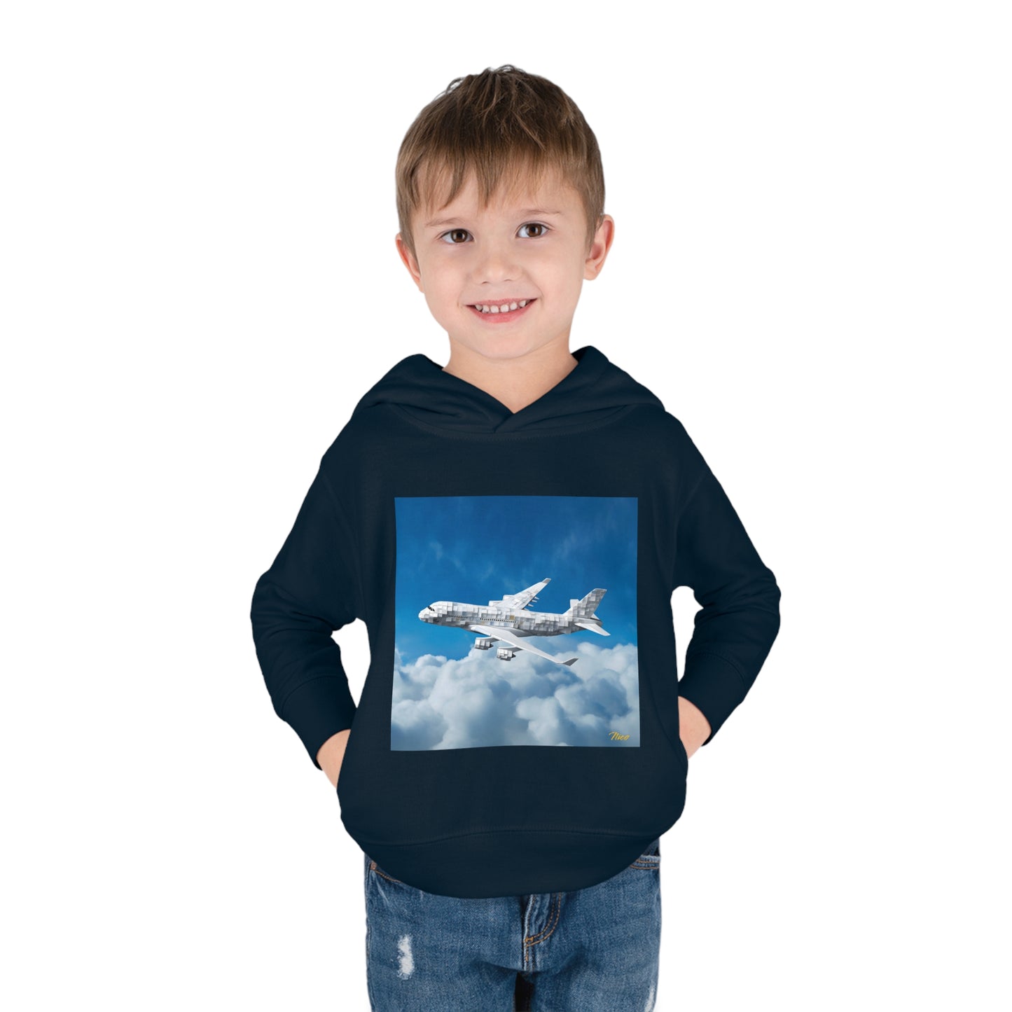 Frequent Flyer Miles Series Print #5 Toddler Pullover Fleece Hoodie