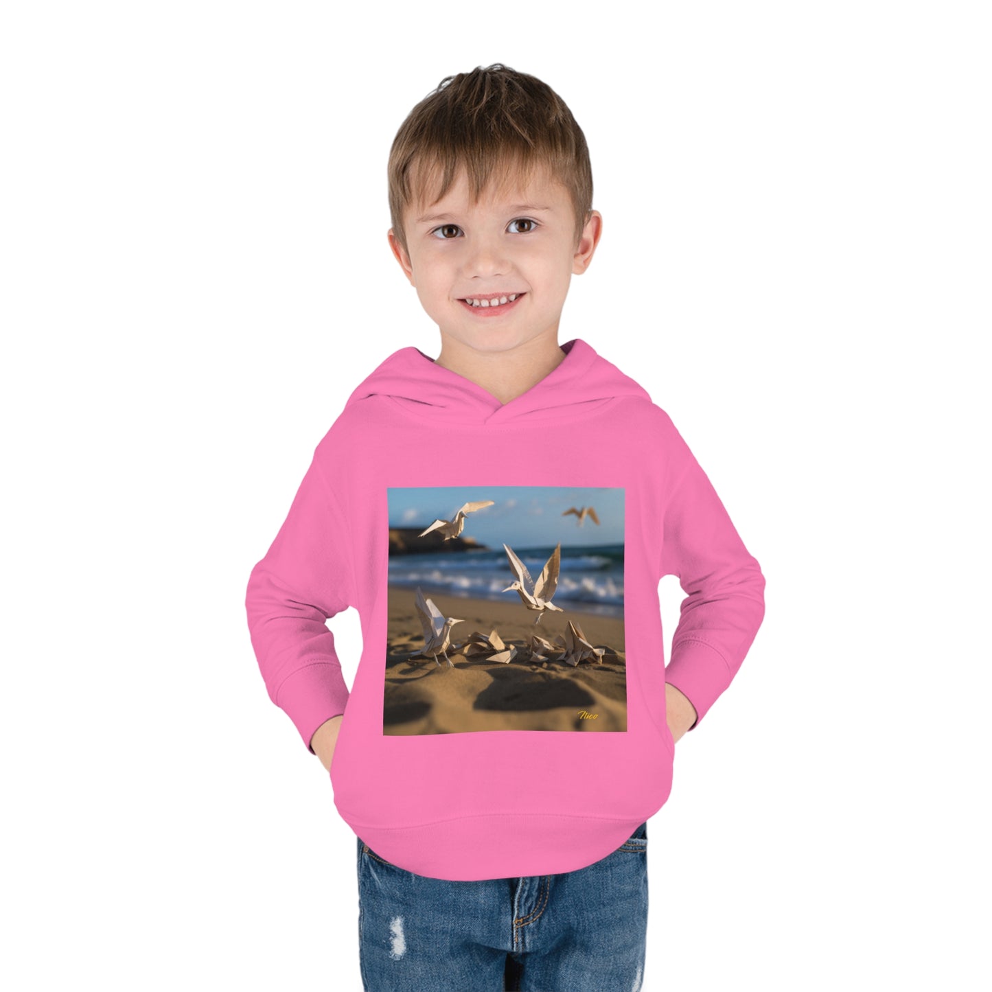 By The Seaside Series Print #7 Toddler Pullover Fleece Hoodie