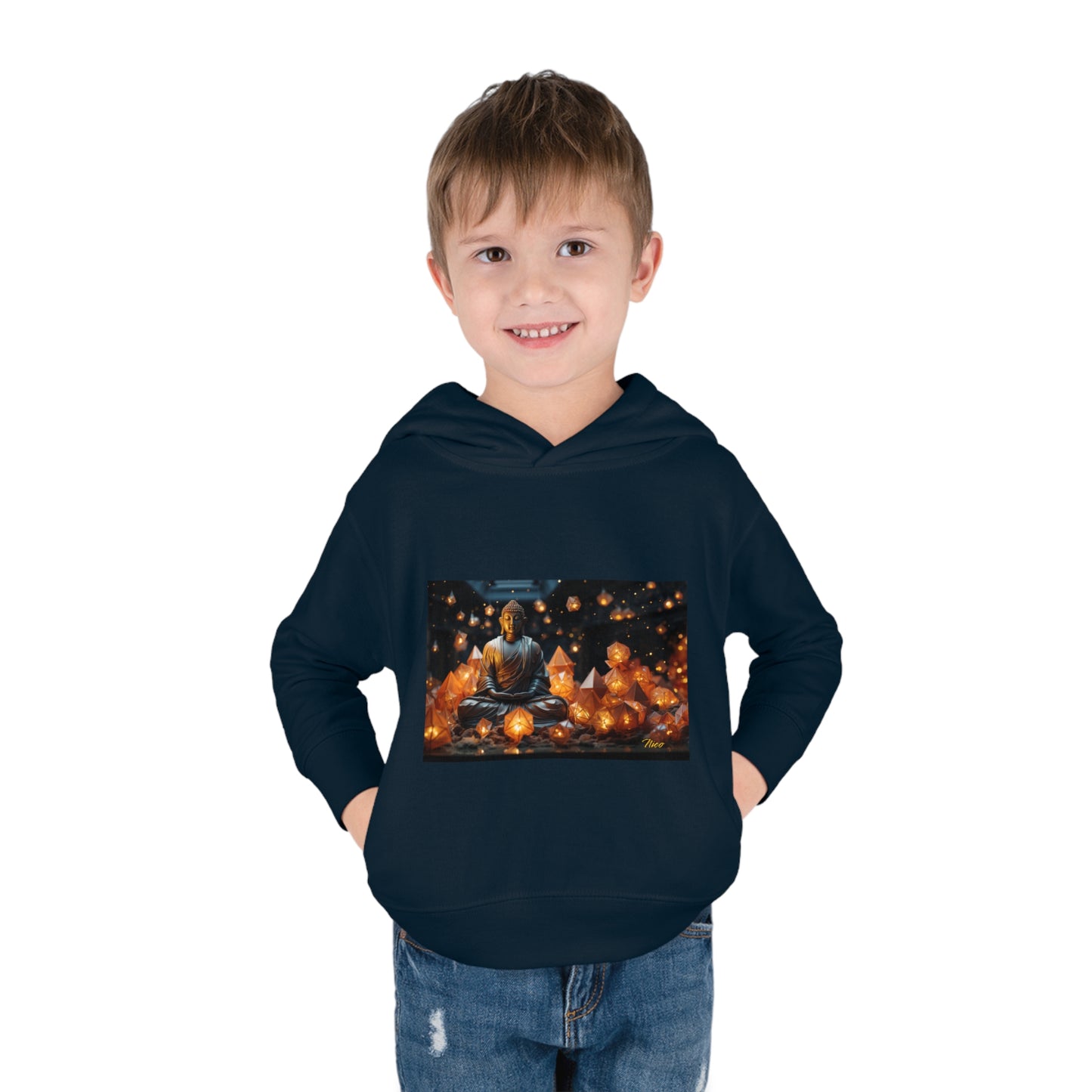 Ascending Buddah Series Print #10 Toddler Pullover Fleece Hoodie