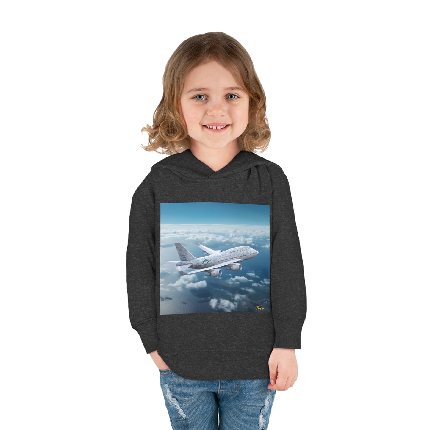 Frequent Flyer Miles Series Print #3 Toddler Pullover Fleece Hoodie