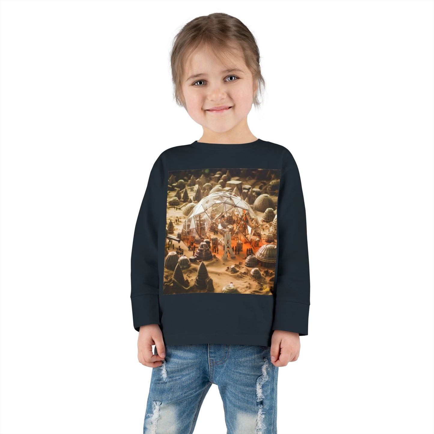 Elons' Dream Series Print #9 Toddler Long Sleeve Tee