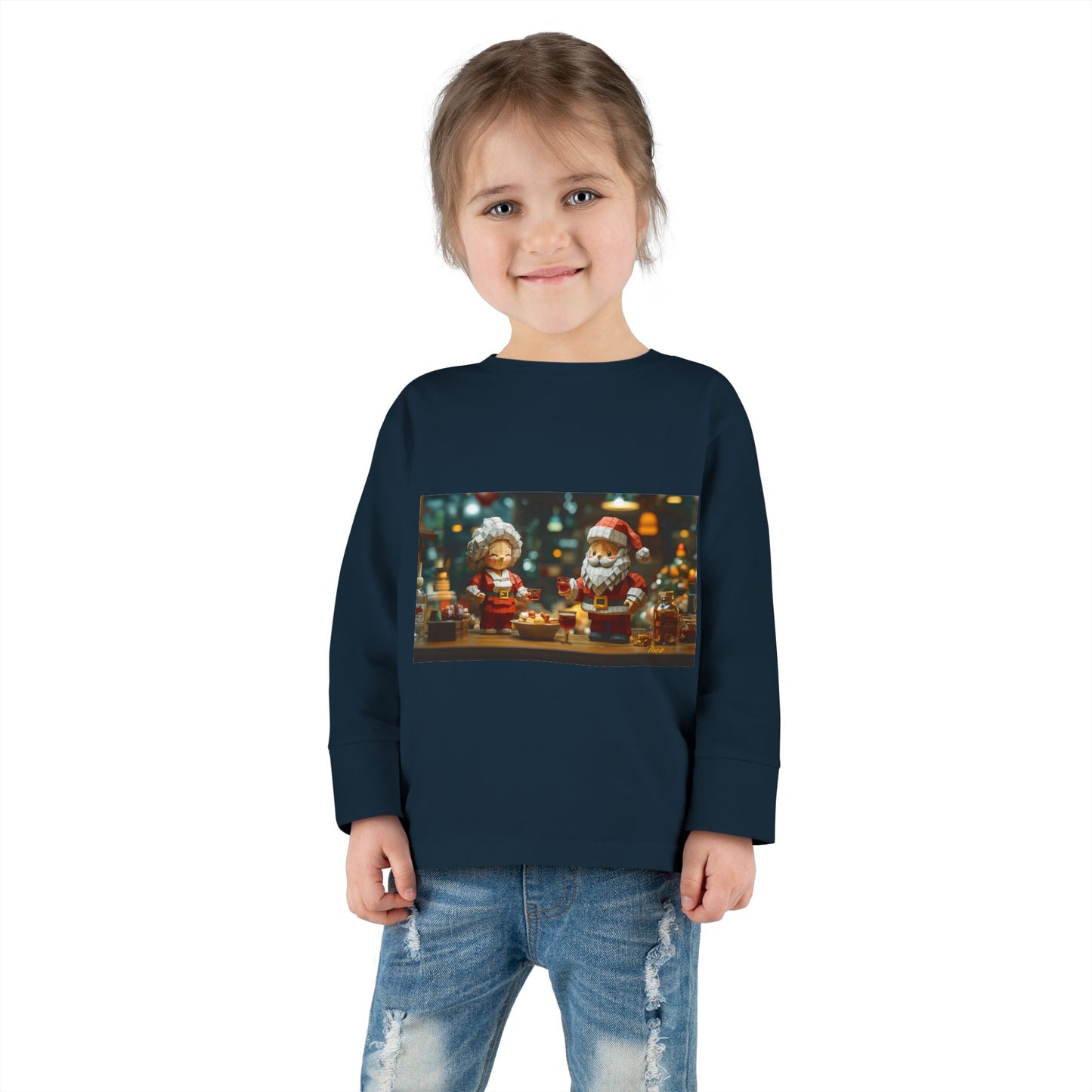 Chirstmas 2024 Series Print #2 Toddler Long Sleeve Tee