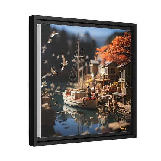 On The Docks By The Bay Series Print #1 - Black Framed Canvas Print