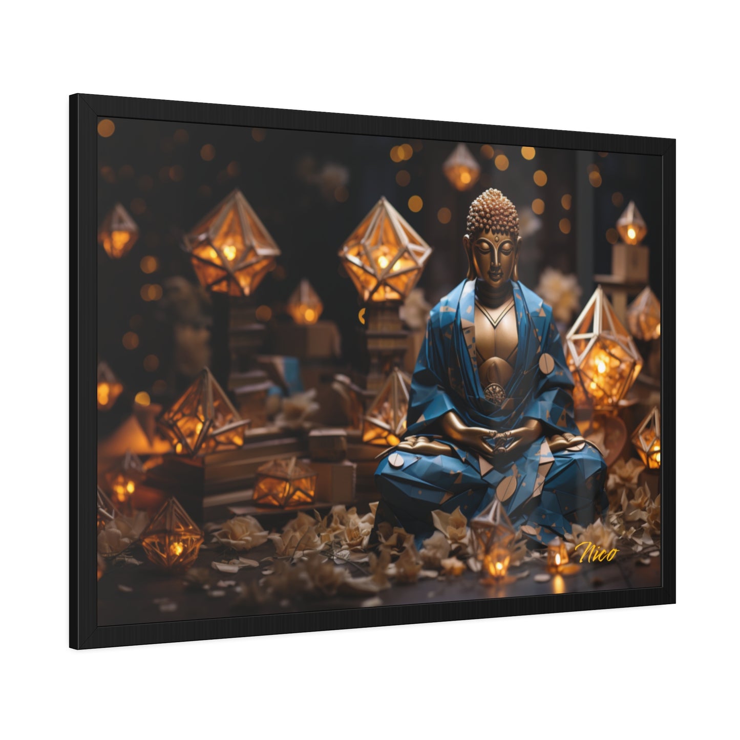 Ascending Buddha Series Print #3 - Framed Fine Art Paper Print