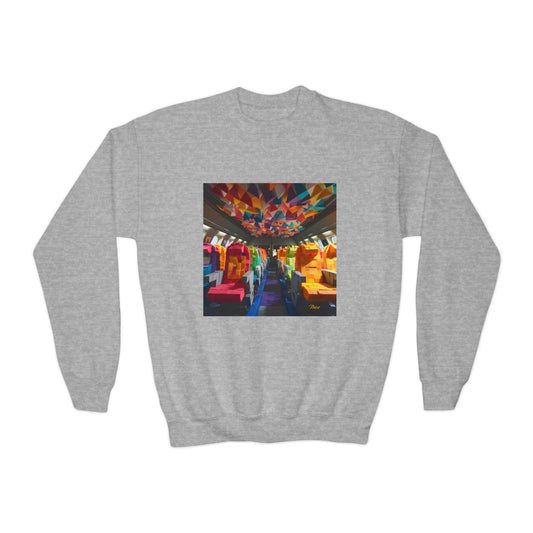 Frequent Flyer Miles Series Print #4 Youth Crewneck Sweatshirt