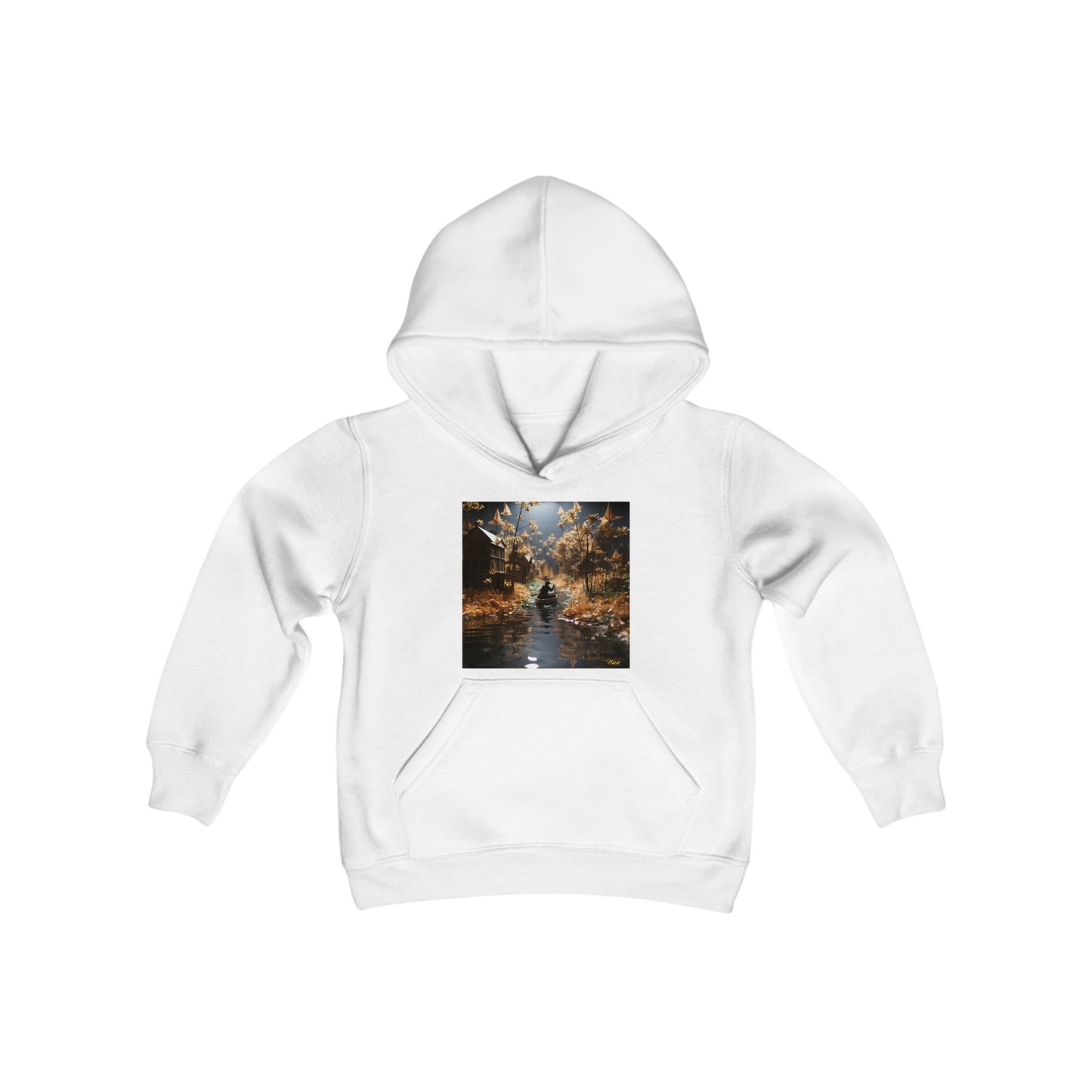 Born On A Bayou Series Print #5 Youth Heavy Blend Hooded Sweatshirt