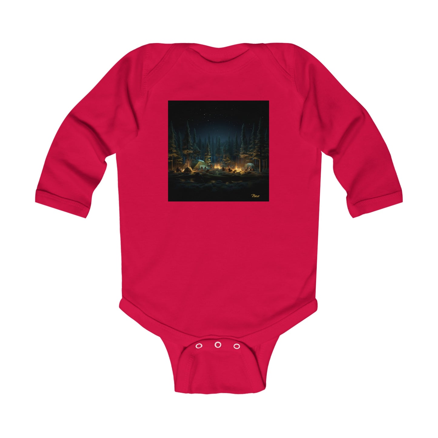 Under The Starry Skies Series Print #2 Infant Long Sleeve Bodysuit