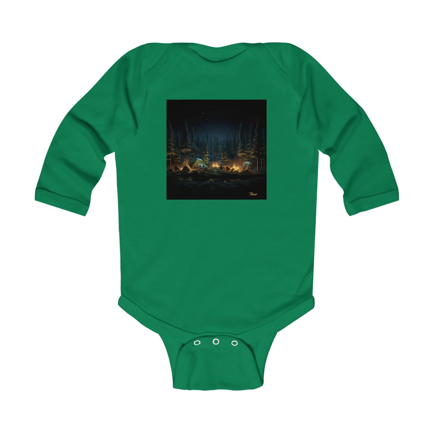 Under The Starry Skies Series Print #2 Infant Long Sleeve Bodysuit