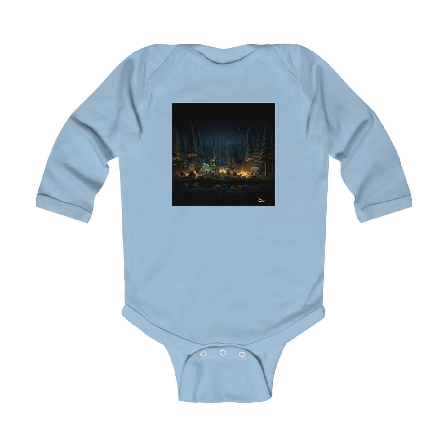 Under The Starry Skies Series Print #2 Infant Long Sleeve Bodysuit