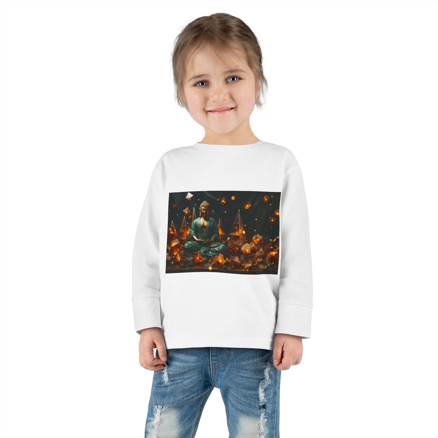 Ascending Buddha Series Print #4 Toddler Long Sleeve Tee