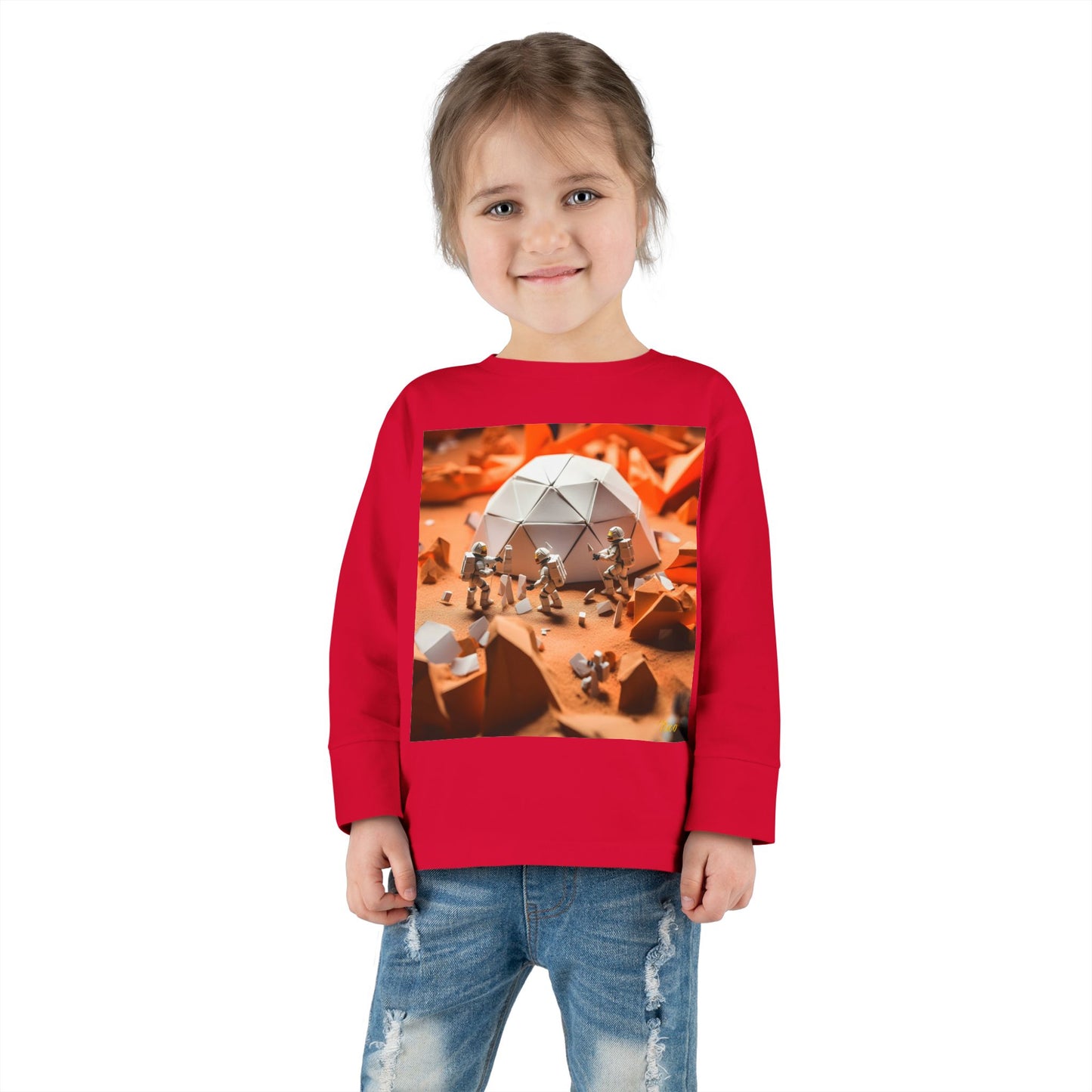 Elons' Dream Series Print #8 Toddler Long Sleeve Tee