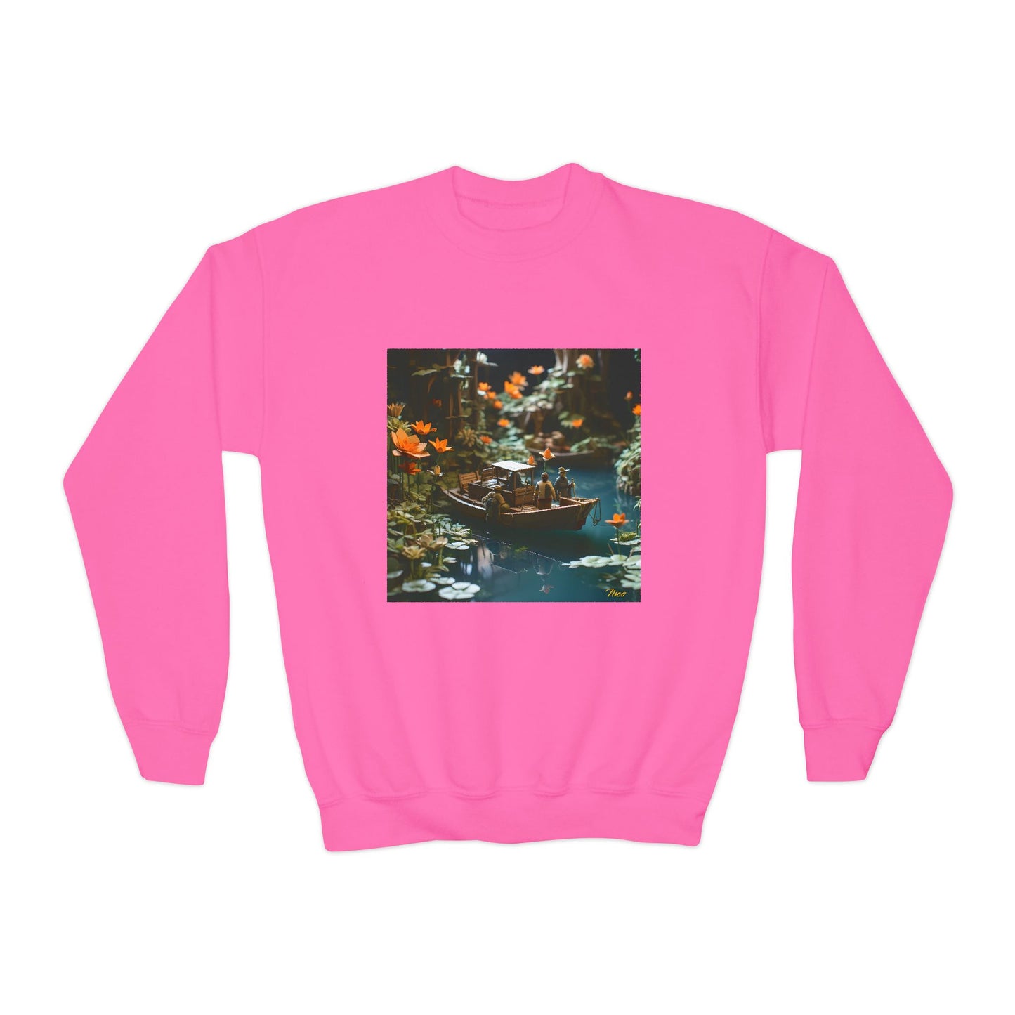 Born On A Bayou Series Print #4 Youth Crewneck Sweatshirt