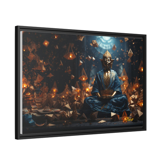 Ascending Buddha Series Print #1 - Black Framed Canvas Print