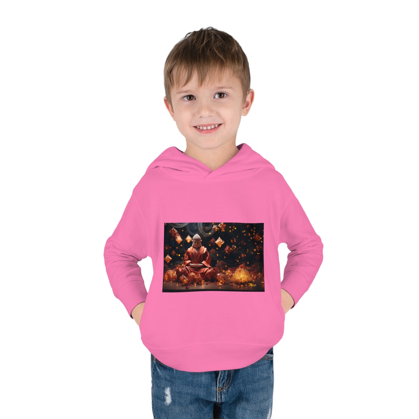 Ascending Buddah Series Print #7 Toddler Pullover Fleece Hoodie