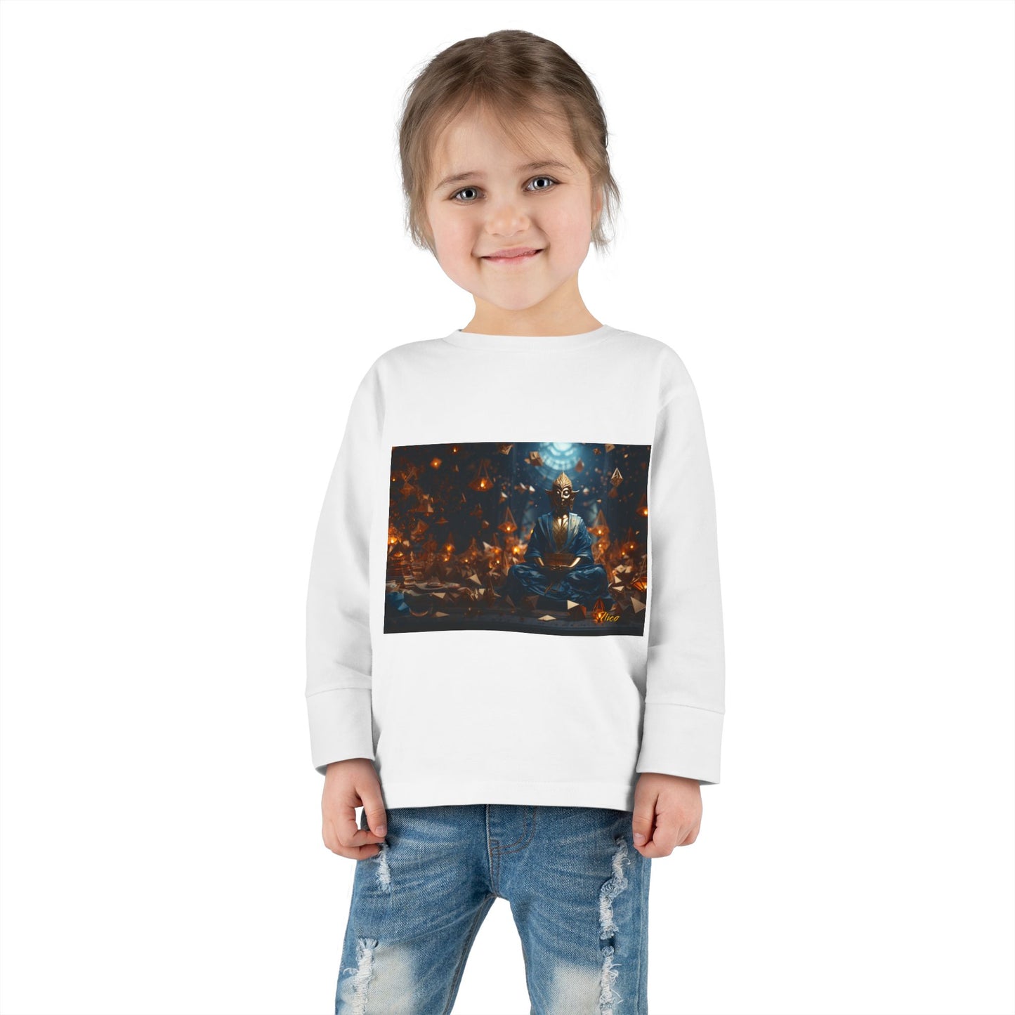 Ascending Buddha Series Print #1 Toddler Long Sleeve Tee