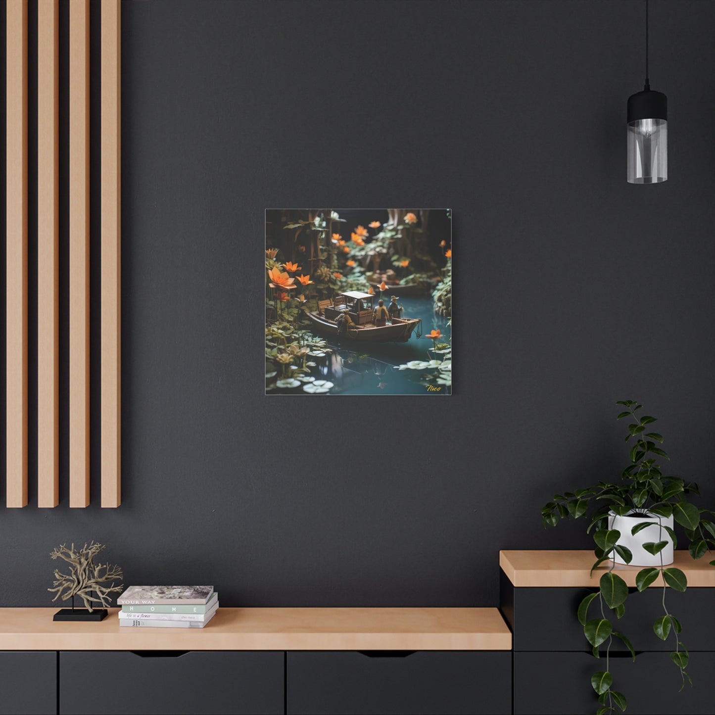 Born On A Bayou Print #4 - Streached Matte Canvas Print, 1.25" Thick