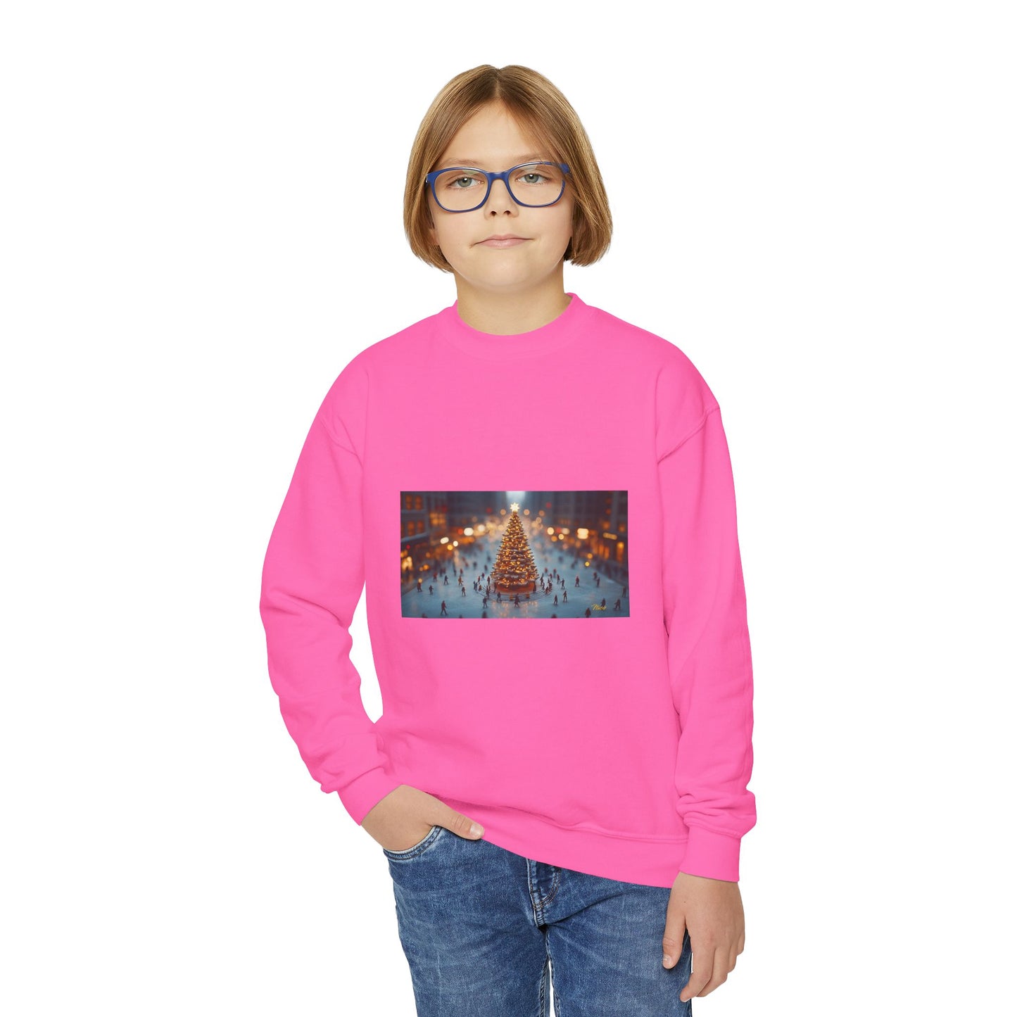 Chirstmas 2024 Series Print #7 Youth Crewneck Sweatshirt