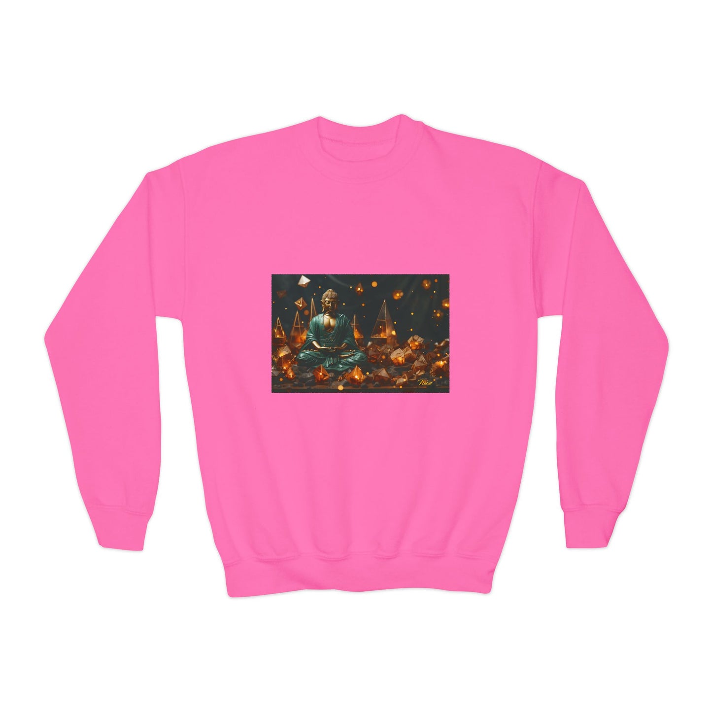 Ascending Buddah Series Print #4 Youth Crewneck Sweatshirt