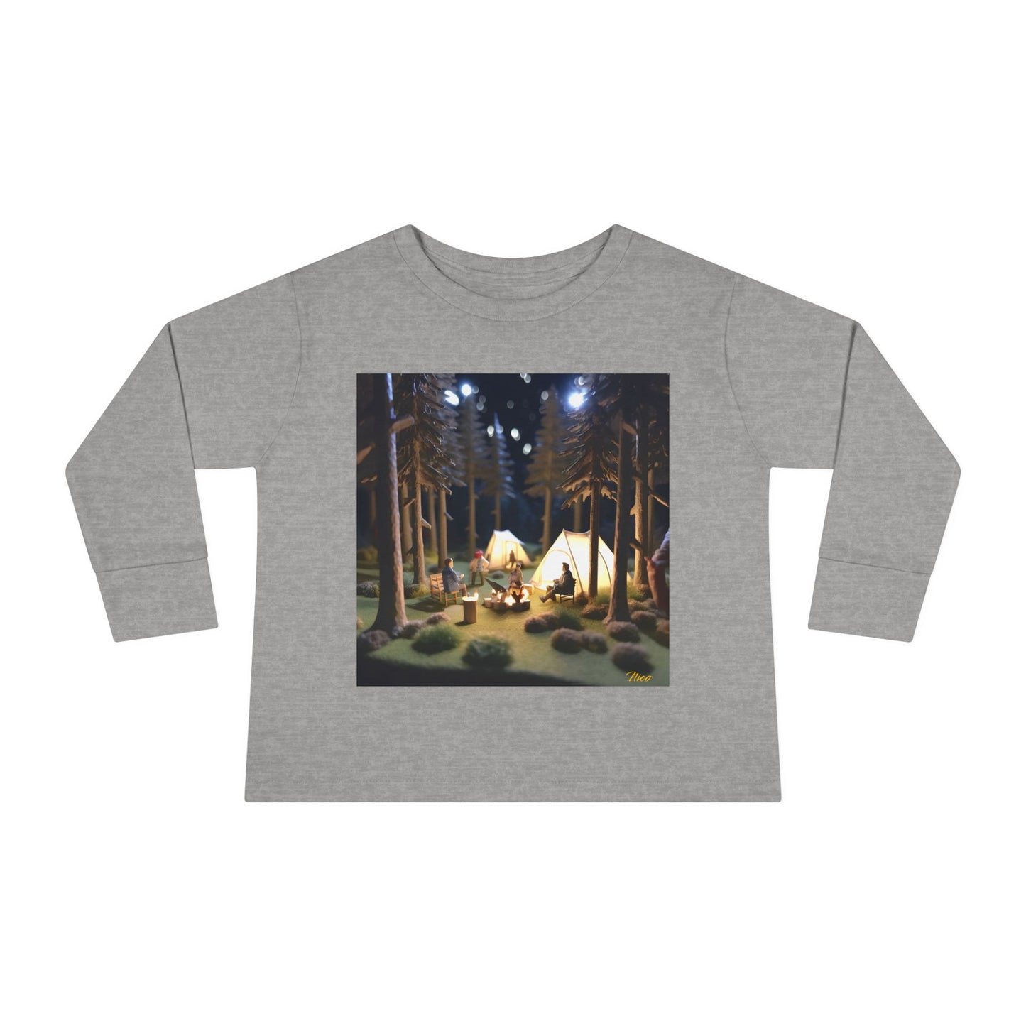 Under The Starry Skies Series Print #7 Toddler Long Sleeve Tee