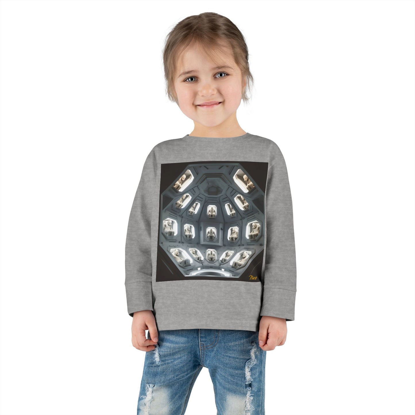 Elons' Dream Series Print #2 Toddler Long Sleeve Tee