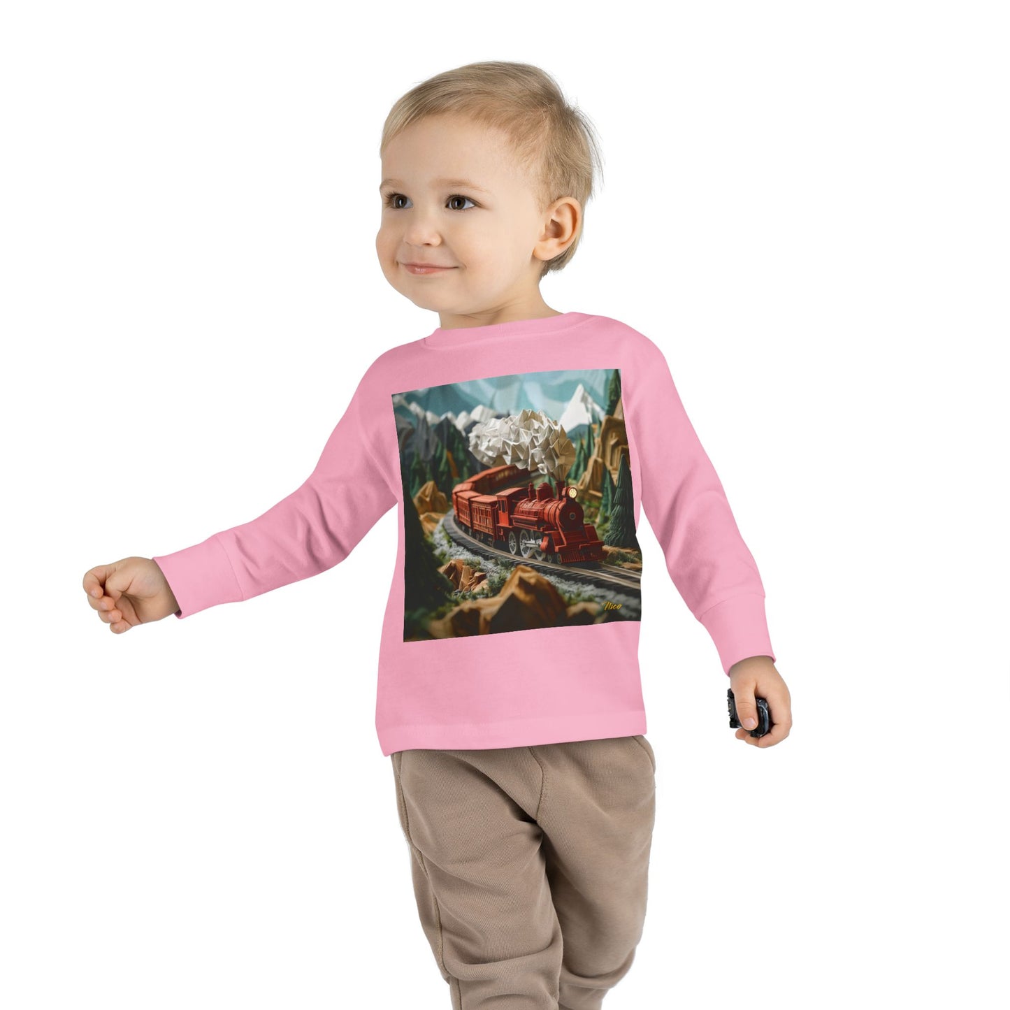 Orient Express Series Print #3 Toddler Long Sleeve Tee