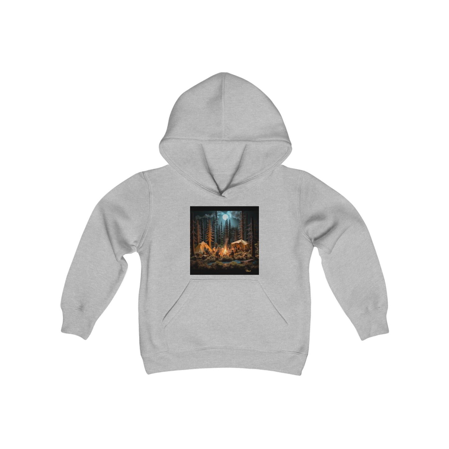 Under The Starry Skies Series Print #8 Youth Heavy Blend Hooded Sweatshirt