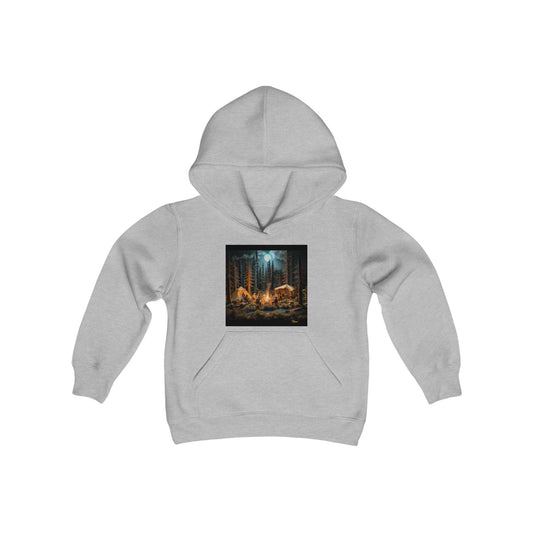 Under The Starry Skies Series Print #8 Youth Heavy Blend Hooded Sweatshirt