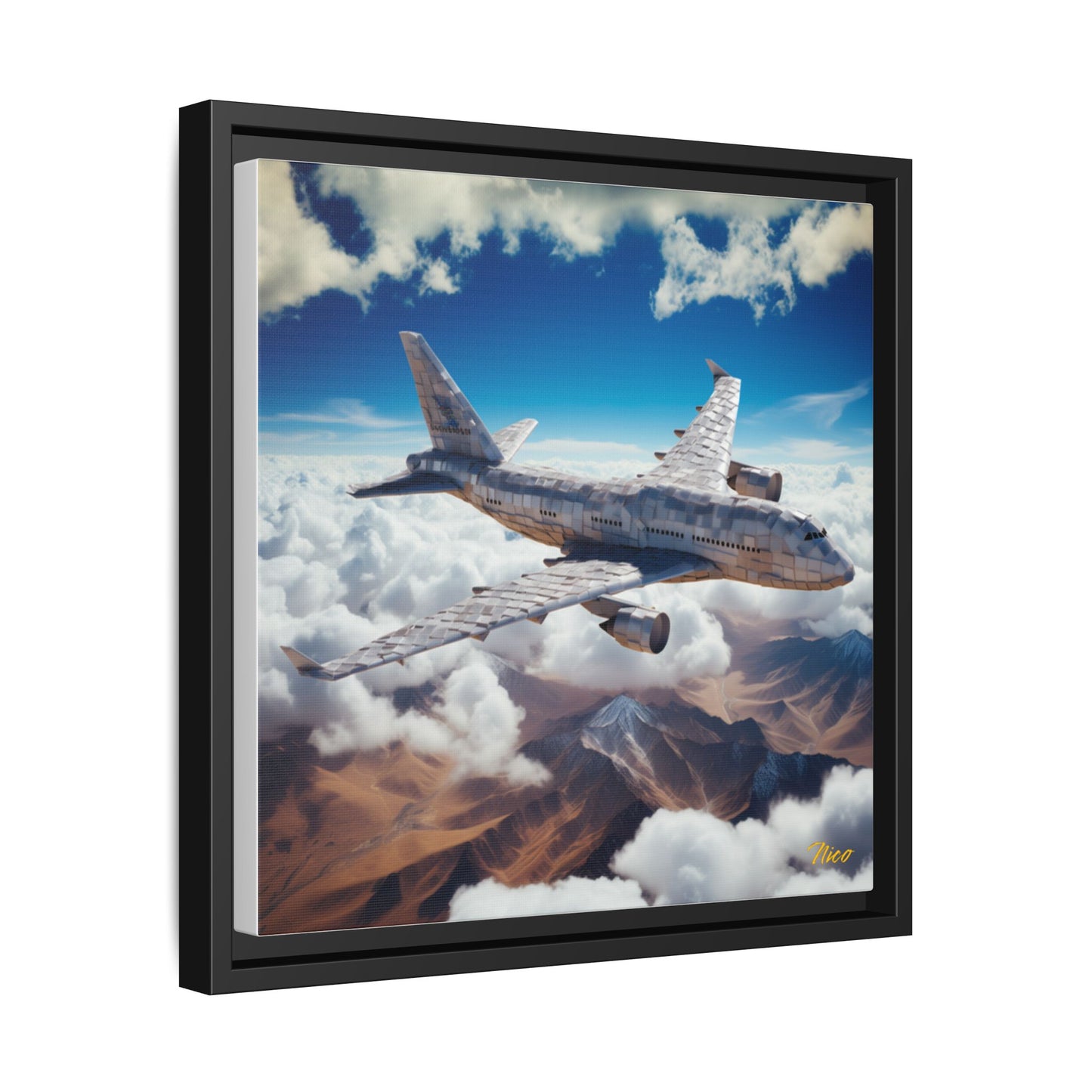 Frequent Flyer Miles Series Print #9 - Black Framed Canvas Print