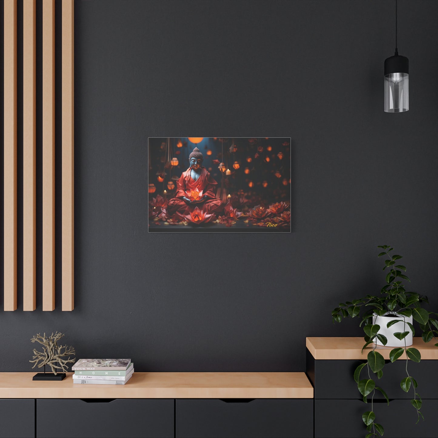 Ascending Buddha Series Print #2 - Streched Matte Canvas Print, 1.25" Thick