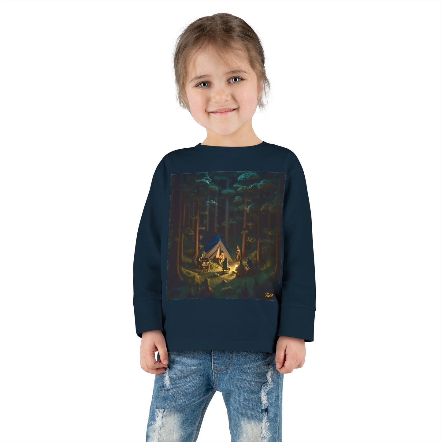 Under The Starry Skies Series Print #6 Toddler Long Sleeve Tee