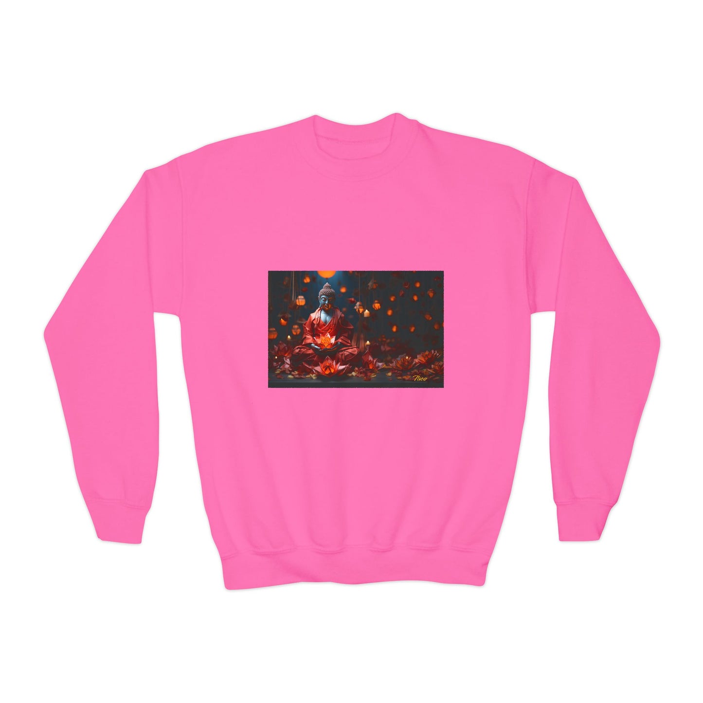 Ascending Buddah Series Print #2 Youth Crewneck Sweatshirt