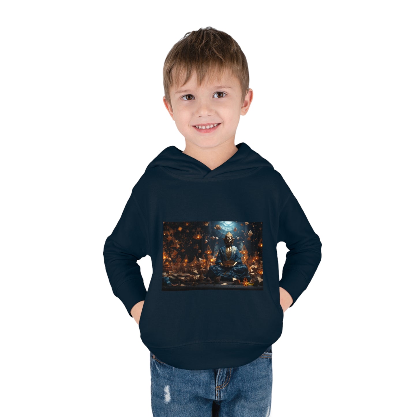 Ascending Buddah Series Print #1 Toddler Pullover Fleece Hoodie