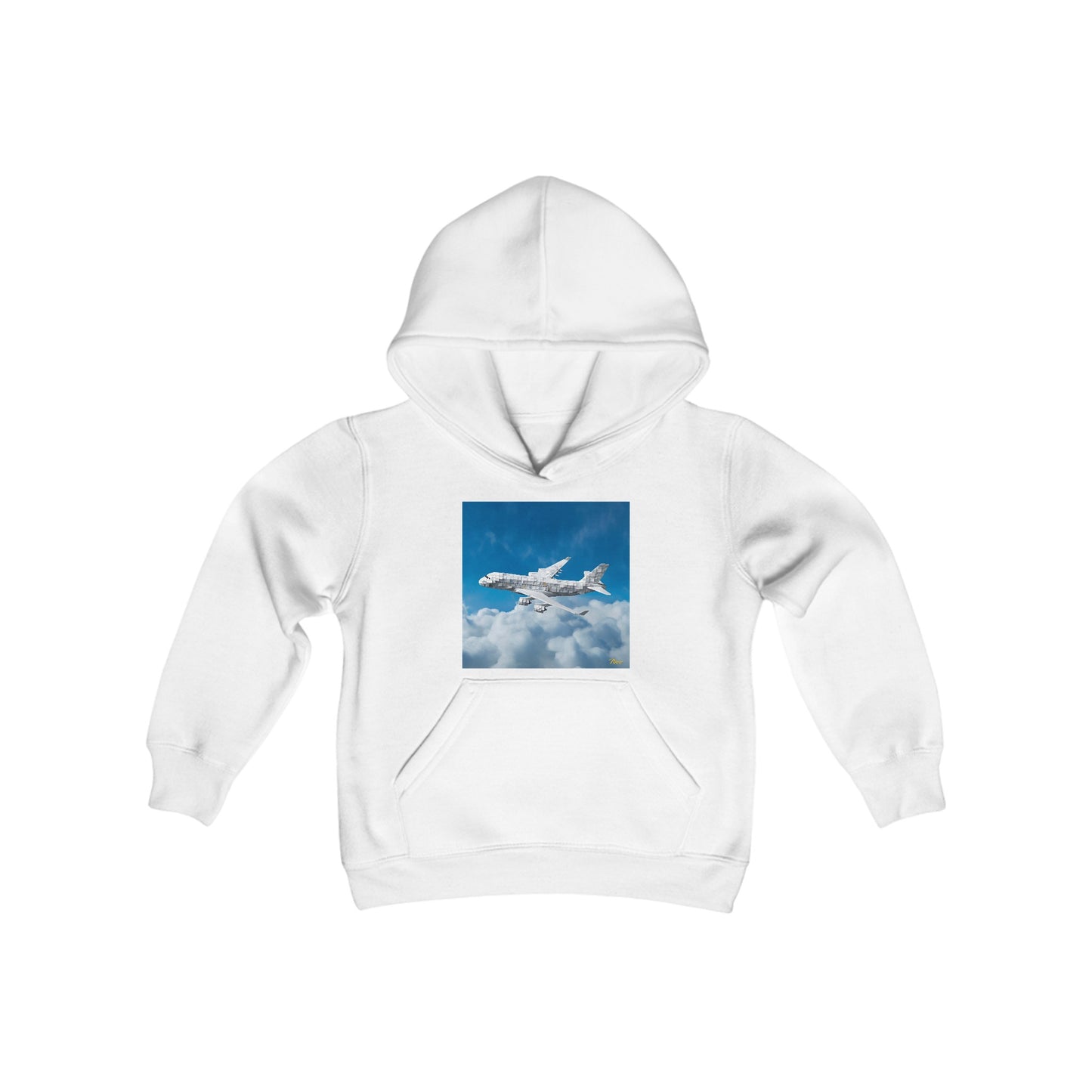 Frequent Flyer Miles Series Print #5 Youth Heavy Blend Hooded Sweatshirt