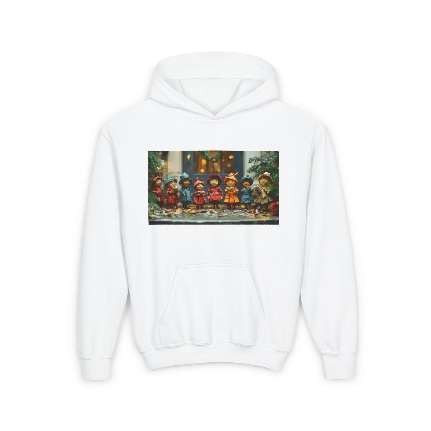 Chirstmas 2024 Series Print #12 Youth Heavy Blend Hooded Sweatshirt