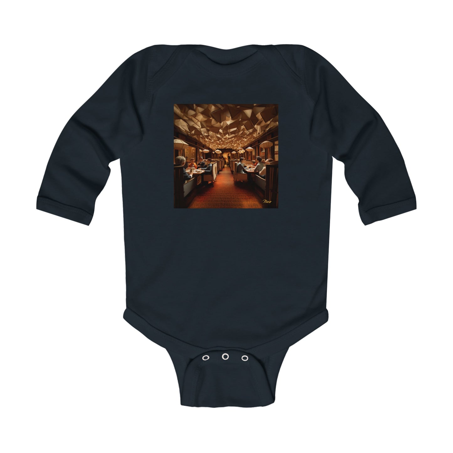 Orient Express Series Print #2 Infant Long Sleeve Bodysuit