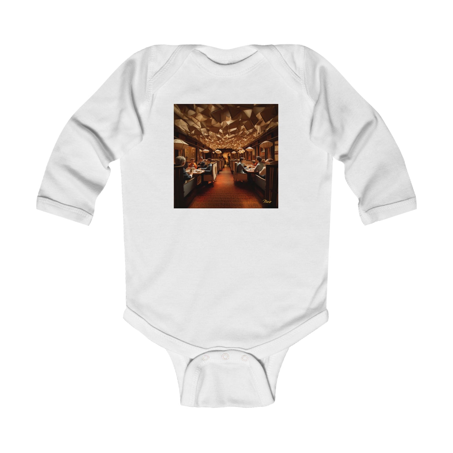 Orient Express Series Print #2 Infant Long Sleeve Bodysuit