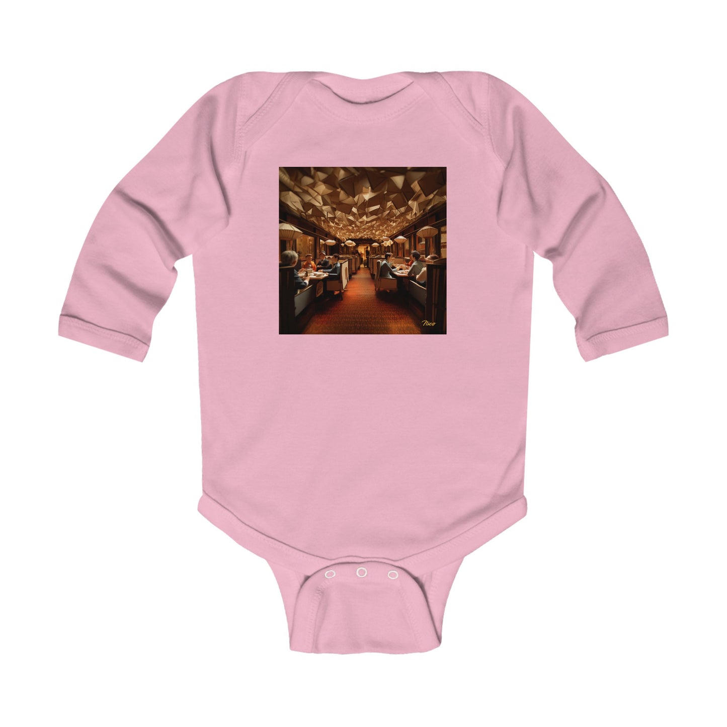 Orient Express Series Print #2 Infant Long Sleeve Bodysuit