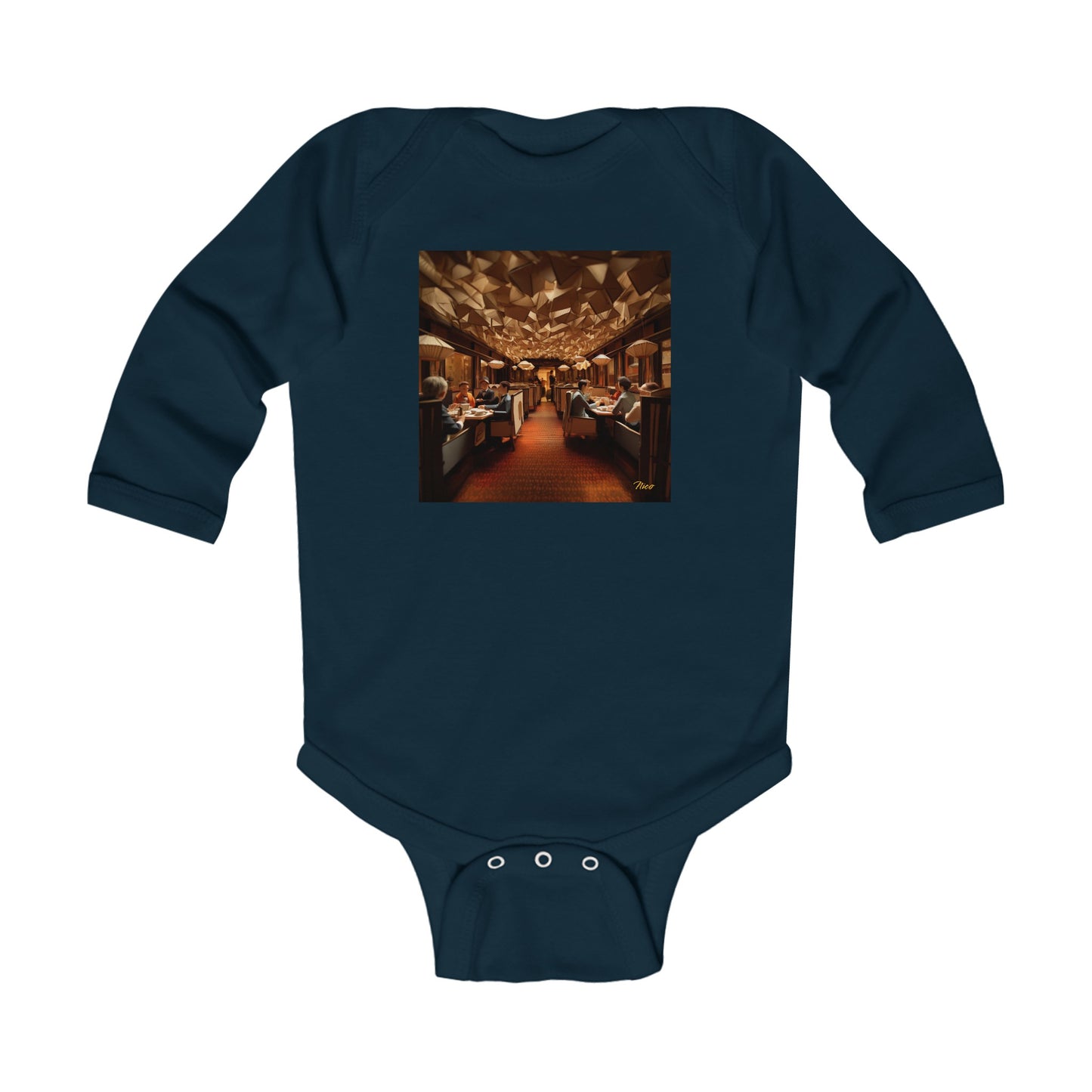 Orient Express Series Print #2 Infant Long Sleeve Bodysuit