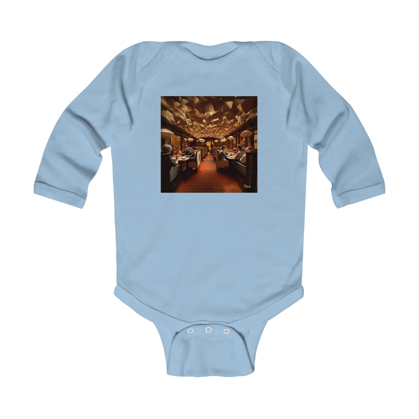 Orient Express Series Print #2 Infant Long Sleeve Bodysuit