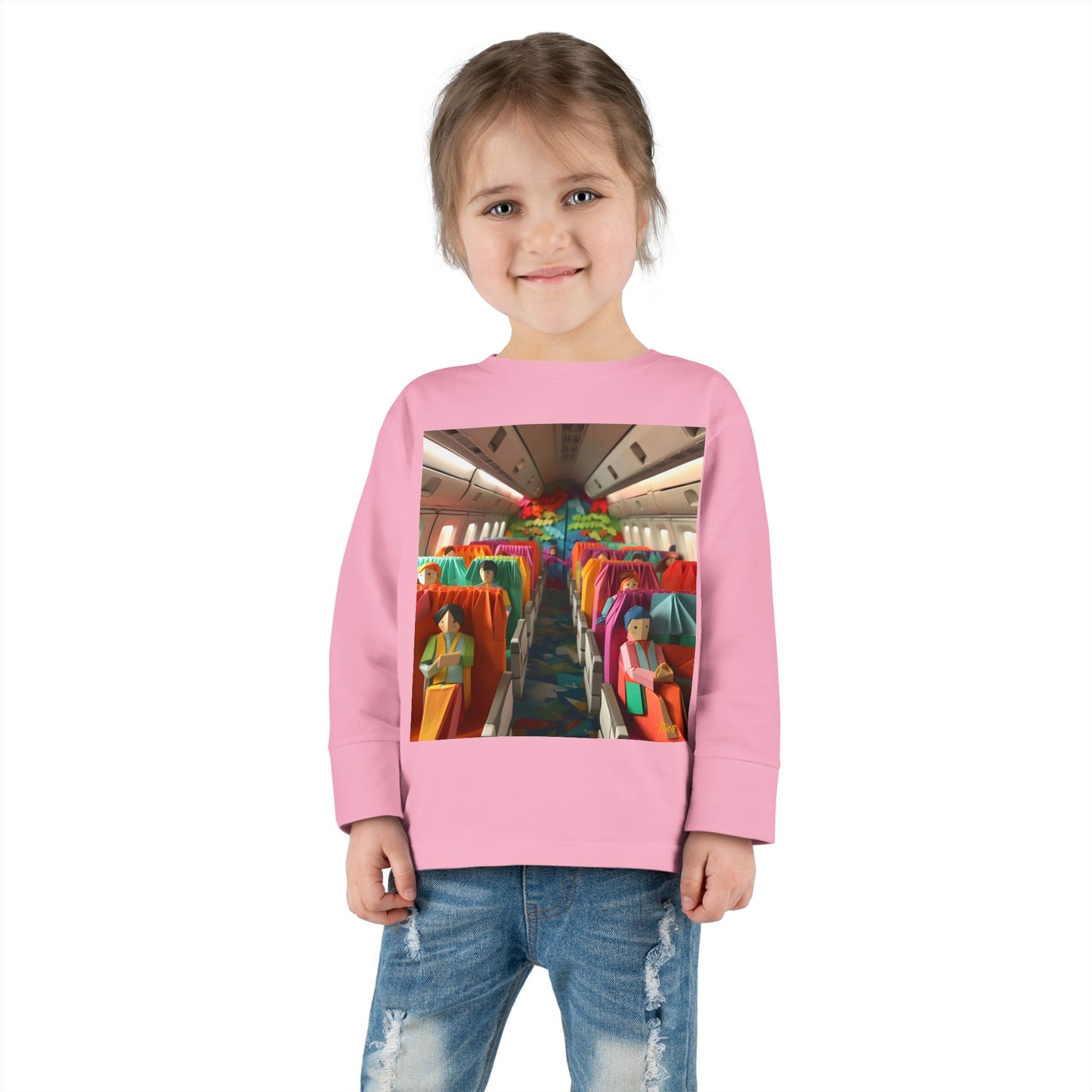 Big Ol' Jet Airliner Series Print #2 Toddler Long Sleeve Tee